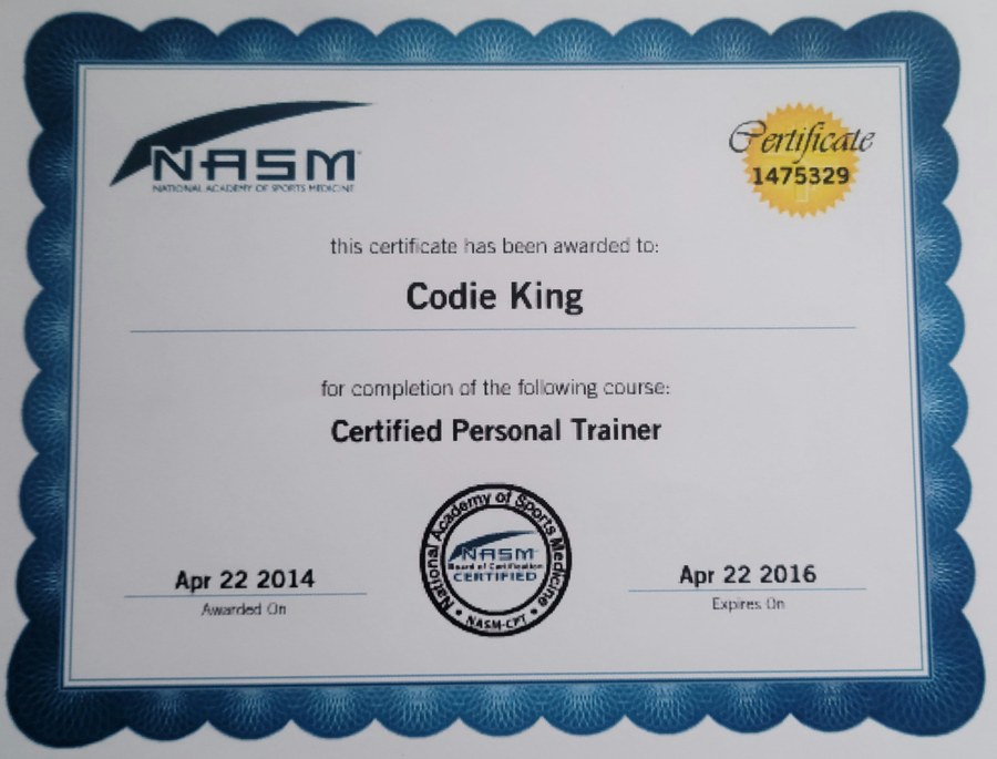 NASM CPT 2014